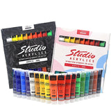 Acrylic colors package+4 canves مجموعك الوان اكريلك + ٤ كانفس